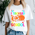 thumbnail image 3 of Bruh I Tackled 100 Days Of School 100Th Day Football For Boy, 100 Days of School Shirt,100 Day TShirt,Back to School Tee,Teacher Gift, 3 of 5