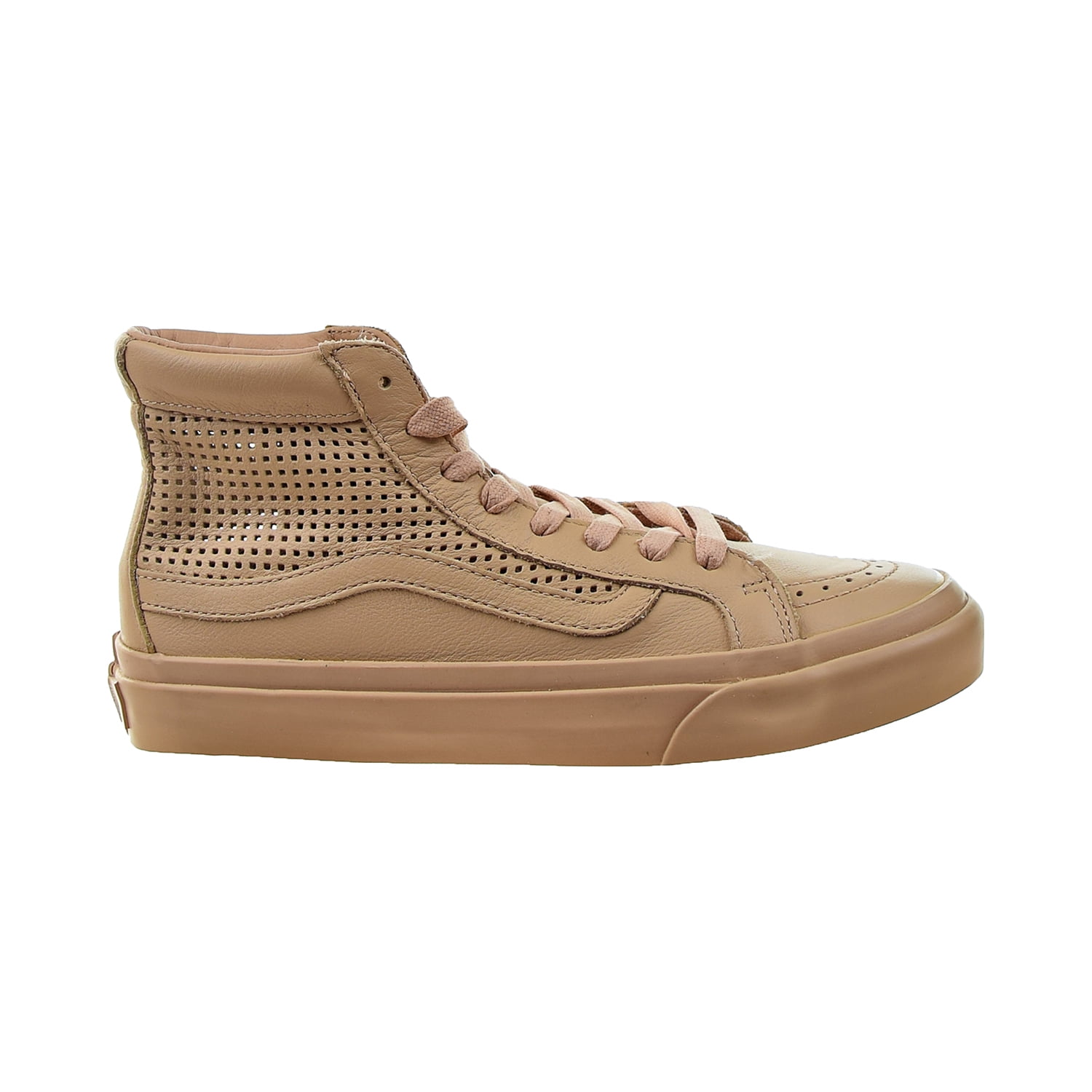 all tan high top vans