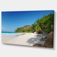 thumbnail image 2 of Anse Georgette Beach Light Blue - Large Seascape Art Canvas Print, 2 of 3