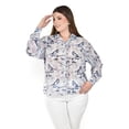 thumbnail image 1 of Camisa de chifon Roman Fashion Tallas Extras 019 Estampado azul 42, 1 of 6