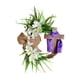 thumbnail image 5 of Guirnalda de Pascua con flores artificiales de ratán simuladas con cruz para el frente morado 35cm, 5 of 9