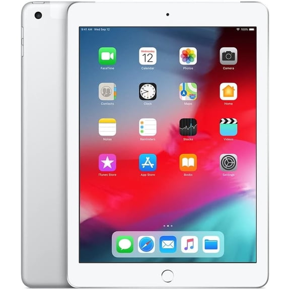 Restored Apple iPad 9.7-Inch 6th Gen, 32GB, Wi-Fi, Silver TouchScreen, iPad OS