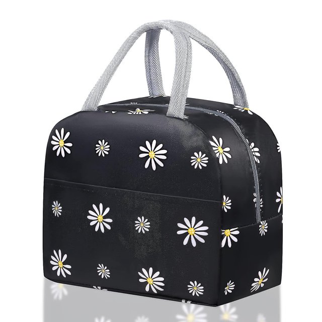 Bolsas de almuerzo para mujer, bolsas aislantes para el almuerzo con bolsillo frontal, bolsa de almuerzo térmica a prueba de fugas para adultos y niñas