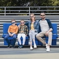thumbnail image 6 of Stadium Seat for Bleachers with Back Support and Cushion, Bleacher Seats with Shoulder Strap and Cup Holder, Padded Portable Folding Comfort Stadium Chair, for Sports Events, Blue (1pcs), 6 of 6