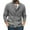 Gray, variant on Men's Solid Colour Casual Style Half Turtleneck Double Knitted Sweater Cardigan Jacket