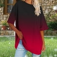 thumbnail image 5 of Shirts for Women,Summer Clothes,Women's Plus Size Round Neck Short Sleeved Solid Summer Base Shirt Sports T-Shirt Tops,Plus Size Clothes for Women, 5 of 7