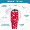 thumbnail image 4 of Valentine''s Day Heart Stainless Steel Vacuum Insulated Tumbler Superior 40oz Drinking Cup with Lid and Handle,Insulated Cup Water Bottle for Water Coffee 21342975, 4 of 6