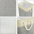 thumbnail image 5 of LLC Panier à Linge Pliable Gris avec Poignées, 5 of 5