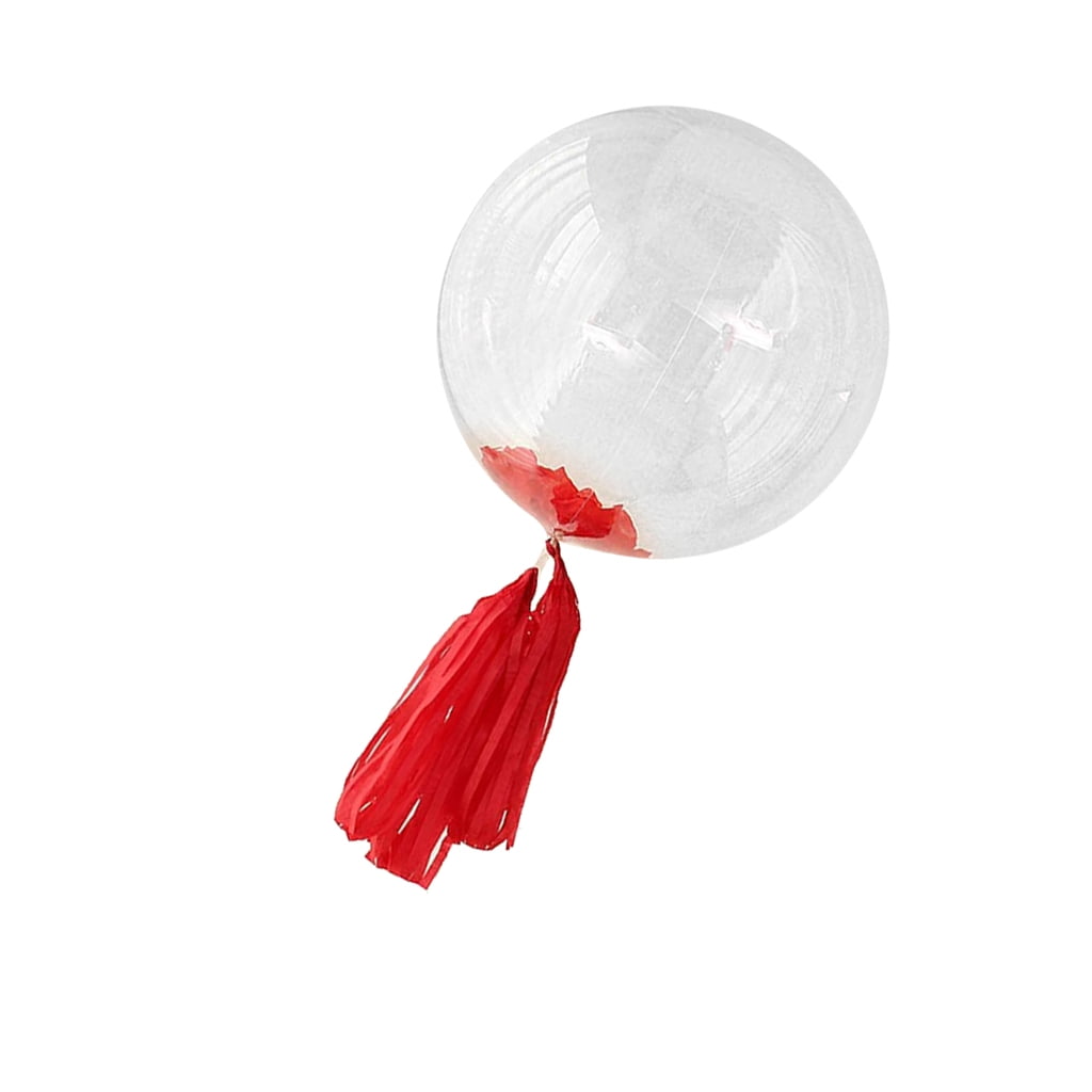 50Pcs 20 Inch Clear Foil Helium Bobo Balloons Creative Balloon With Portable Air 