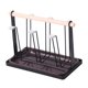 thumbnail image 2 of soporte para taza de cocina Elegante Portavasos De Hierro Portavasos 6 Ganchos Protectores Para Botellas Encimera Negro Magideal soporte para taza de cocina, 2 of 7