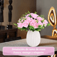 thumbnail image 2 of Flores Rosas Artificiales Rama Decorativa 35 Flores ROSA CLARO, 2 of 5