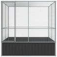 thumbnail image 2 of vidaXL Aviary Silver 211x207x212 cm Steel, 2 of 5