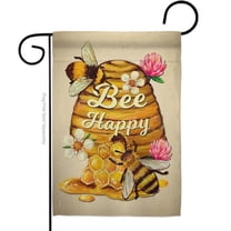 Angeleno Heritage G135025-BO Bee Happy Friends Double-Sided Decorative Garden Flag, Multi Color