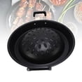 thumbnail image 1 of Thai Korean BBQ Grill Pan, 2 in 1 Even Heating Hot Pot Grill Charcoal Pan Iron Barbecue Tray for Shabu Vegetable Egg Pork, 1 of 7