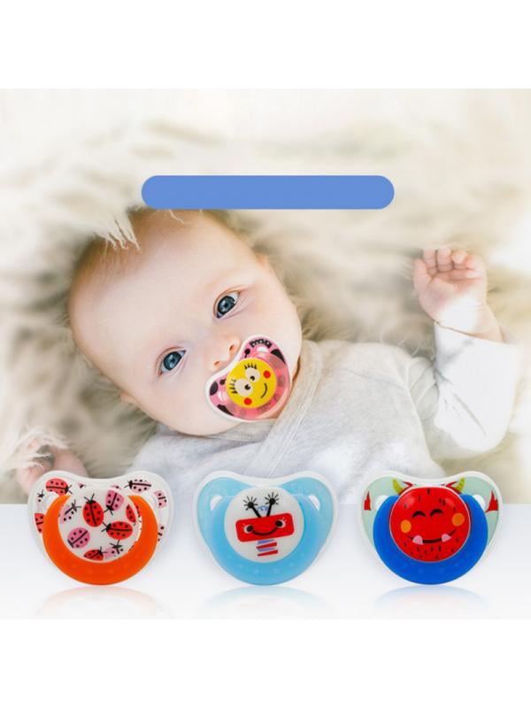 Precious Moments Pacifiers ~ 3 Pack ~ Soft Orthodontic Nipple ~ For 0-6 Months 