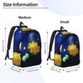 thumbnail image 3 of Lsque Solar System Pattern Canvas Daypack, Durable Backpack, High-quality Versatile Backpack,Vintage Compact Backpack-Small, 3 of 6