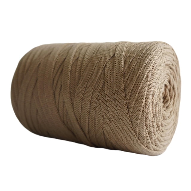 Hilo de punto, hilo de espagueti, hilo decorativo, hilo de crochet, hilo de tela, hilo grueso. Marrón