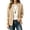 Khaki, variant on YgkuHd Fall Blazers for Women Fitted Lapel Long Sleeve Solid Casual Suit Jacket Dressy Work Office Outfits with Classic Style,White_L