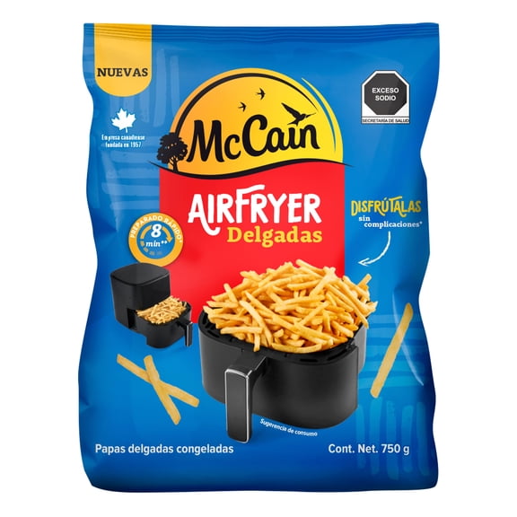 Papas delgadas McCain congeladas airfryer 750 g