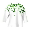 thumbnail image 5 of LIUJUNSHOP Kids St. Patrick's Day Shirts Boys Girls Shamrock Graphic T-Shirt Top Irish Clover Print Short Sleeve Shirts Summer Teesr Green 6-7 Years, 5 of 5
