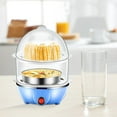 thumbnail image 3 of Double Layer Egg Cooker 5.9x5.9x8.66in 350W Steamer For Eggs Baby Food Milk Warming(Blue2), 3 of 7