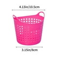 thumbnail image 4 of Small Trash Can with Lid, Mini Trash Can for Bathroom, Office and Bedroom, Small Bathroom Garbage Can with Swing Top, Compact Waste Basket for Desk, Dorm & Home, Red - Xuniizn, 4 of 7