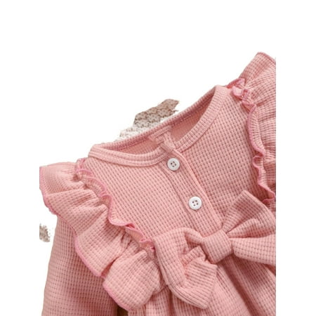

Plain Round Neck Tee Long Sleeve Pink Baby Jumpsuits (Baby s)