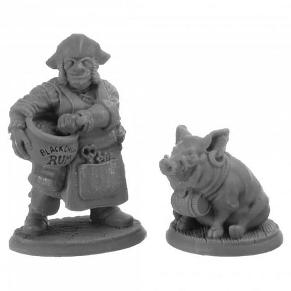 Reaper Miniatures REM30043 Bones United States of America Stumpy Dan & Grog Hog Miniature
