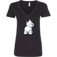 thumbnail image 3 of Inktastic Fluffybutt Westie Women's V-Neck T-Shirt, 3 of 5