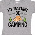 thumbnail image 4 of Inktastic Id Rather Be Camping with Tent Trees and Stars Boys or Girls Baby Bodysuit, 4 of 5