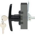 thumbnail image 5 of Truck Cap Locking T-Handle, Matching Set T-Handles Lock, Truck Cap Topper Camper Shell Locking T-Handle, Keyed Alike Black T-Handle Lock kit for Truck Door (Right), 5 of 11