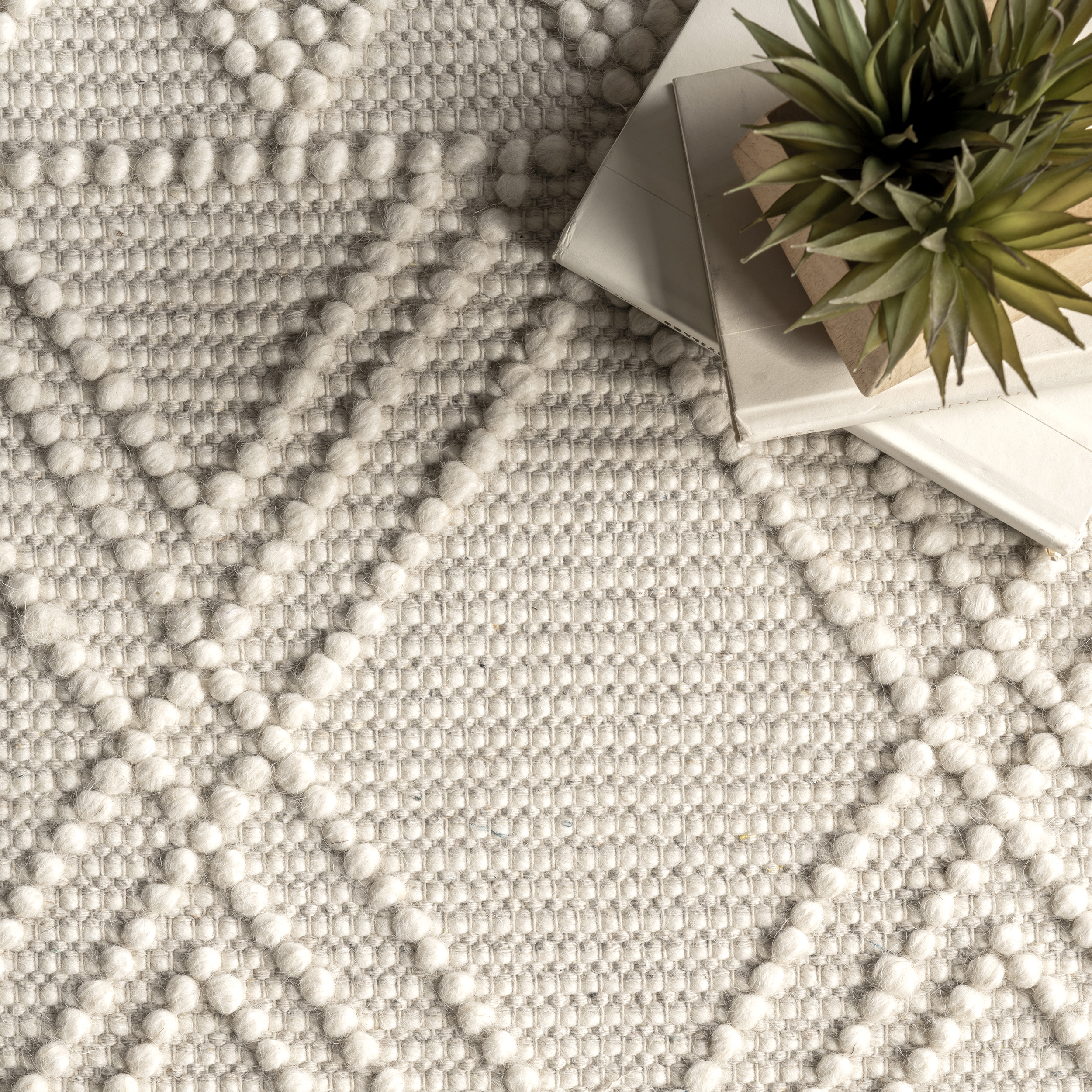 nuLOOM Natti Contemporary Trellis Area Rug, 7' 6" x 9' 6", Ivory