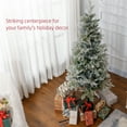 thumbnail image 4 of HOMCOM Sapin de Noël Artificiel Mince Floqué avec Extrémités de Branches Réalistes, 4 of 10