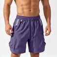 thumbnail image 4 of Admvng Cargo Shorts for Men Casual Summer Lightweight Hiking Big & Tall Knee-Length Shorts, 4 of 5