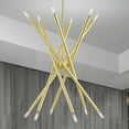 thumbnail image 3 of 46776-12 Livex Lighting Soho - 12 Light Chandelier In Transitional Style-25 Inches Tall and 27.5 Inches Wide-Satin Brass Finish    -Traditional, 3 of 11