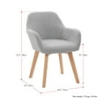 thumbnail image 5 of CorLiving Ayla Upholstered Side Chair in, 5 of 12