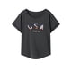 thumbnail image 1 of Camiseta para mujer verano cuello redondo suave cuello redondo camiseta para playa compras calle M, 1 of 7