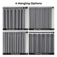 thumbnail image 6 of HPD Half Price Drapes Blazer Grey Extra Wide Faux Linen Room Darkening Curtains for Bedroom & Living Room Curtains (1 Panel), Window Curtains 120 inches long, extra wide curtains, 100W X 120L, 6 of 10