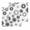 White, variant on Geometric Black Kitchen Dish Towels for Drying Dishes Set of 4, Abstract Goldeb White Boho Circle Dot Waffle Weave Microfiber Hand Tea Bathroom Towels Quick Dry & Absorbent Towel 12x12