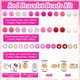 thumbnail image 2 of 1 caja de 2220 piezas de kit para hacer pulseras rosas, kit de pulseras de la amistad, letras, perlas de plástico, cuentas espaciadoras Heishi de arcilla polimérica planas y redondas., 2 of 6