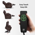 thumbnail image 5 of MCombo Large Power Lift Recliner Chair with Massage and Heat for Big and Tall Elderly, Faux Leather, Dark Brown, 5 of 10