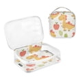 thumbnail image 3 of Cute Dinosaur Apples Makeup Bags Set Travel Toiletry Bags Portable Cosmetic Bags Organizer Waterproof 2 Packs, 3 of 7