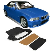 Kojem Convertible Soft Top for 1994 95 96 97 98 1999 BMW 3-Series E36 318i 323i 325i 328i M3 Sailcloth Roof with Plastic Window Black  Brown