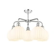 thumbnail image 5 of Innovations Lighting - White Venetian - 5 Light Stem Hung Chandelier In Modern, 5 of 7