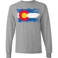 thumbnail image 3 of Inktastic Colorado Flag Distressed Look Long Sleeve T-Shirt, 3 of 5