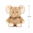 thumbnail image 3 of Peluche de animal sentado | Muñeco decorativo adorable para niños | Compañero tierno para dormitorio, guardería o sala de estar | Adorable peluche de elefante para regalar, 3 of 5