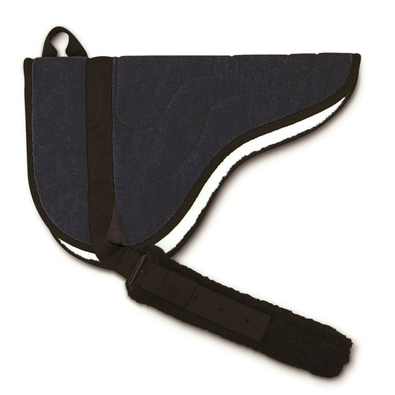 MicroSuede Horse Saddle Pad Bareback Ultra Soft Abrasion Resistant Navy