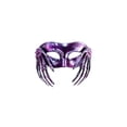 thumbnail image 2 of Scary Halloween Mask, Purple Skeleton Hand Masquerade Mask 7 Inch Half Face Mask Accessory for Masquerade Party Spooky Halloween Decor, 1 Pack, 2 of 5