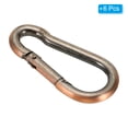 thumbnail image 3 of Unique Bargains 5mm Spring Snap Hook Clips Chain Quick Links Connector Ring Lock 88 Lbs Red Bronze 6 Pack, 3 of 6