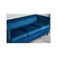 thumbnail image 2 of Kingway Furniture Avin Velvet Nail Head Livingroom Sofa in Blue, 2 of 3